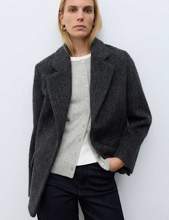 Strickjacke aus reinem Kaschmir mit Rundhalsausschnitt und Knopfleiste vorne