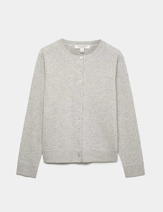Strickjacke aus reinem Kaschmir mit Rundhalsausschnitt und Knopfleiste vorne