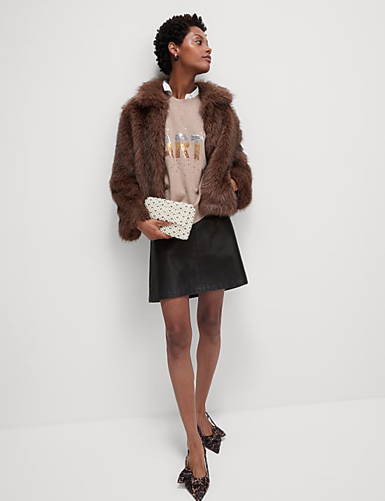 Soft Touch Sequin 'Party' Christmas Jumper