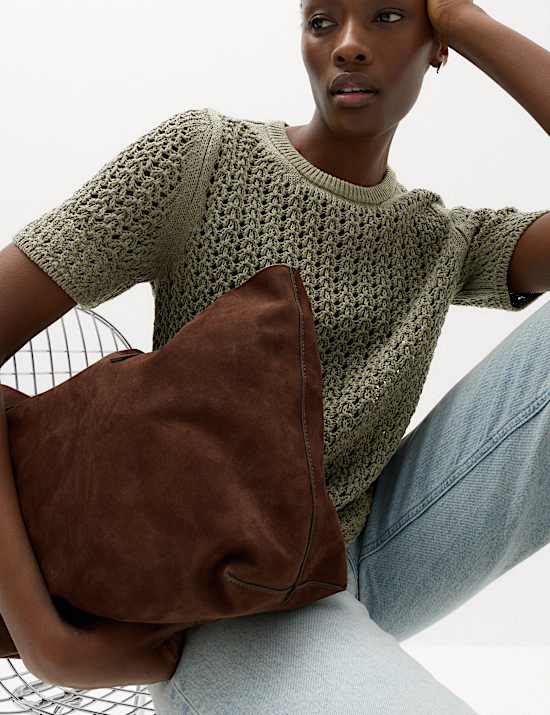Cotton Blend Textured Knitted Top