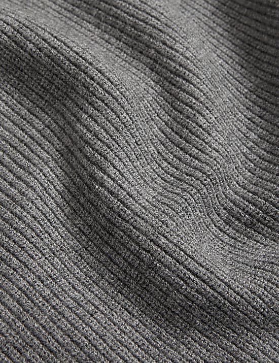 Ribbed Roll Neck Jumper