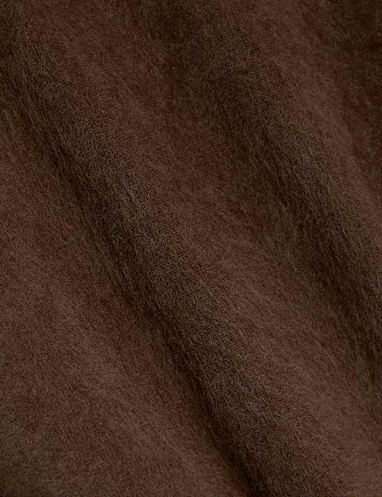 Brushed Wool with Cashmere Crew Neck Jumper