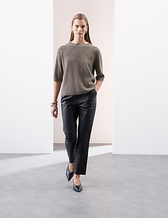 Top en cachemire &agrave; capuche en laine m&eacute;rinos