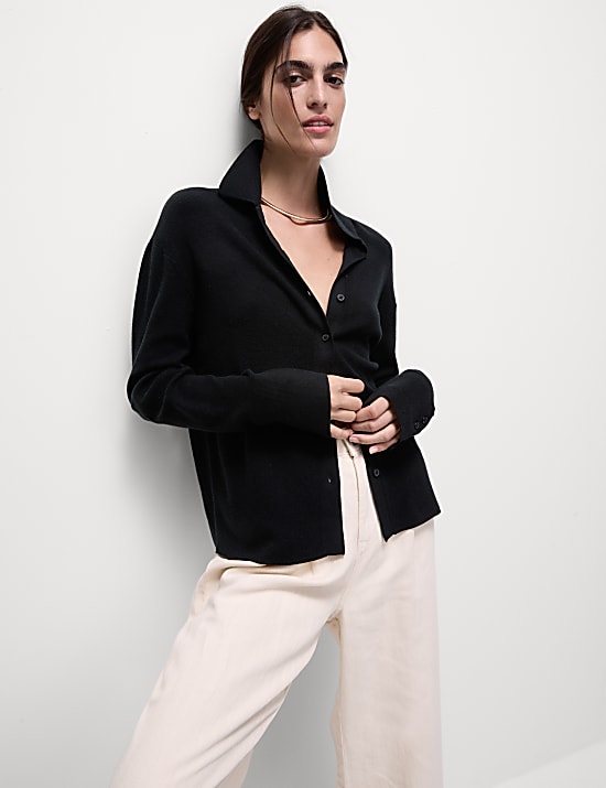 Soft Touch Collared Knitted Top