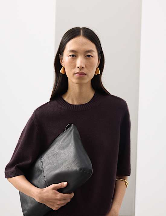 Top en cachemire à capuche en laine mérinos