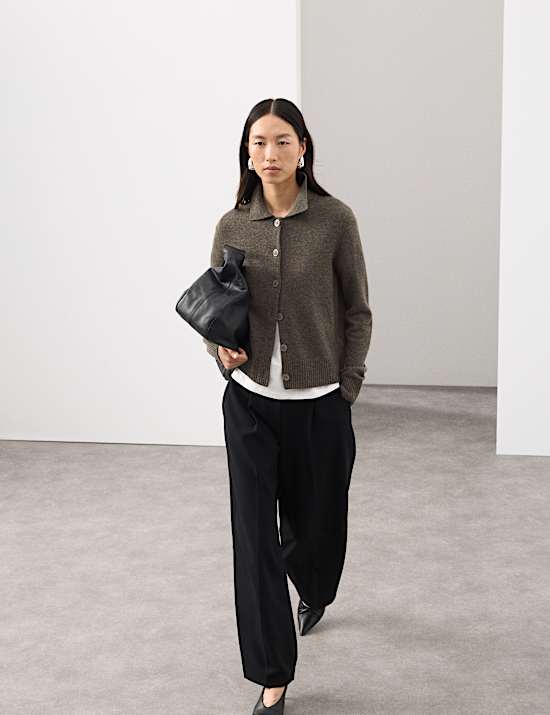 Merino Wool Rich Cardigan With Cashmere