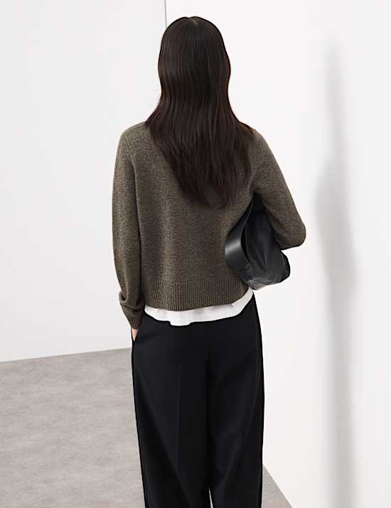 Merino Wool Rich Cardigan With Cashmere