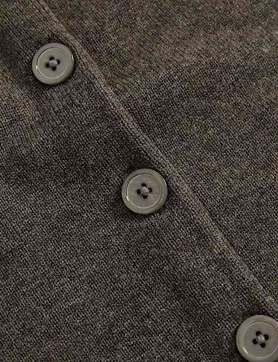 Merino Wool Rich Cardigan With Cashmere