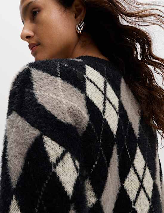 Argyle Crew Neck Jumper