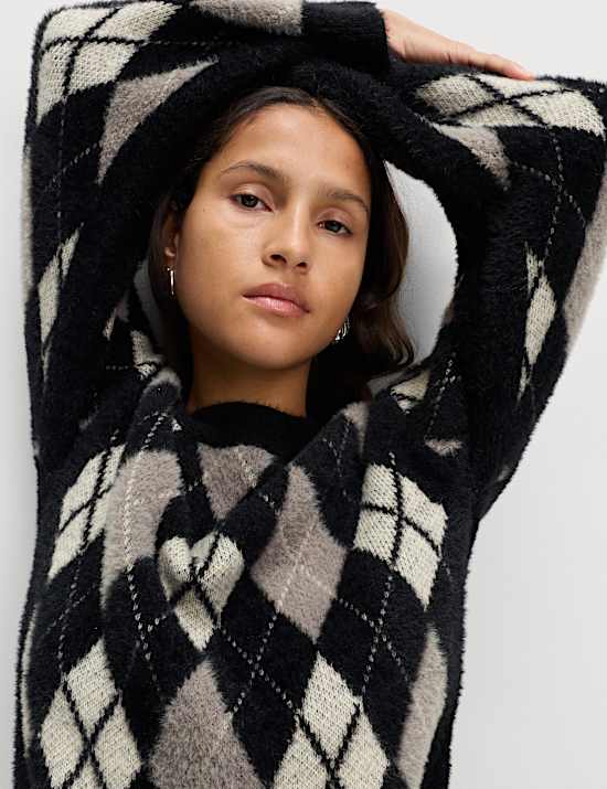 Argyle Crew Neck Jumper