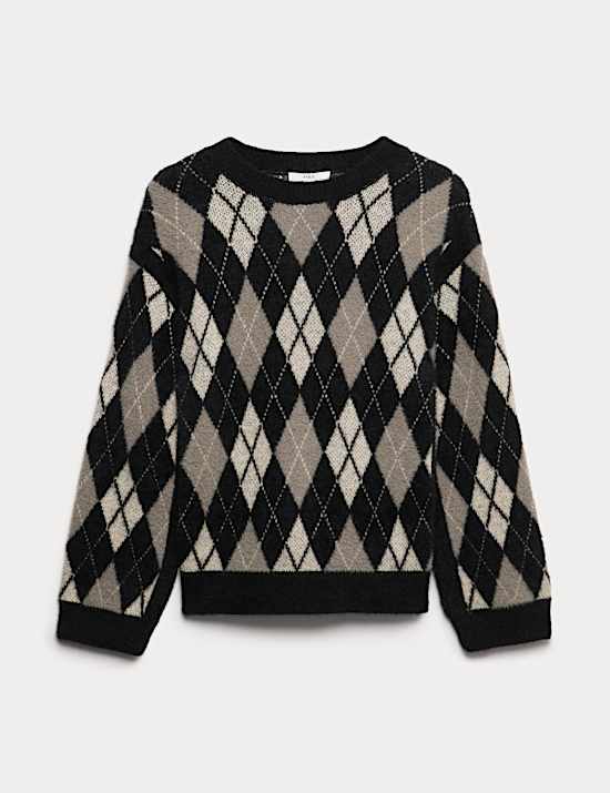 Argyle Crew Neck Jumper