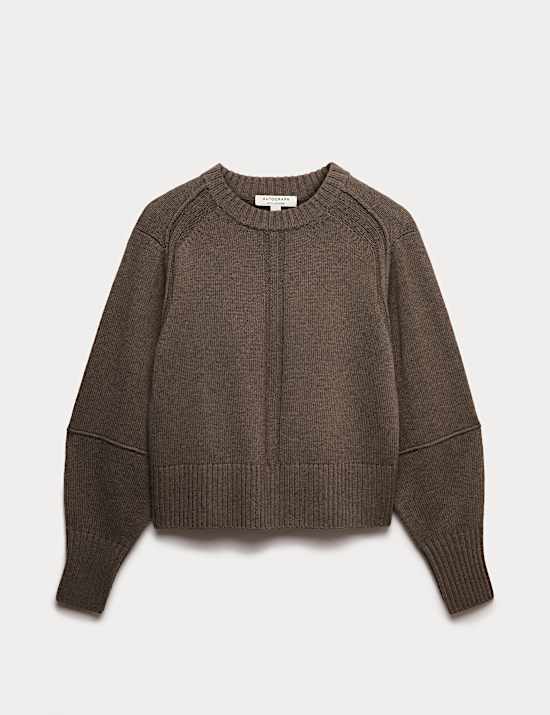 Merino Wool Rich Relaxed Jumper With Cashmere