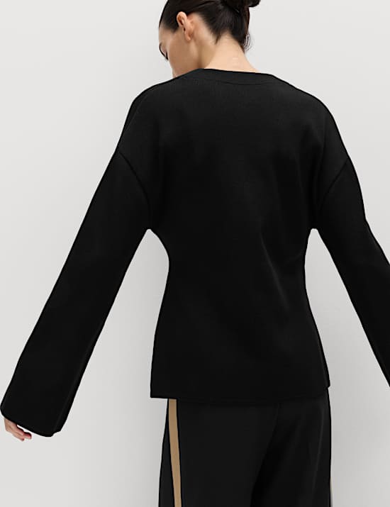 Soft Touch V-Neck Knitted Jacket