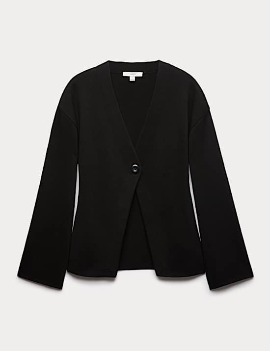 Soft Touch V-Neck Knitted Jacket