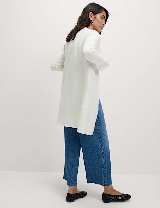 Textured Edge to Edge Longline Cardigan
