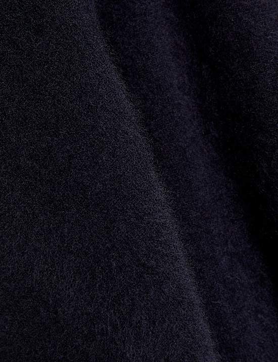 Wool Rich Relaxed Cardigan with Cashmere