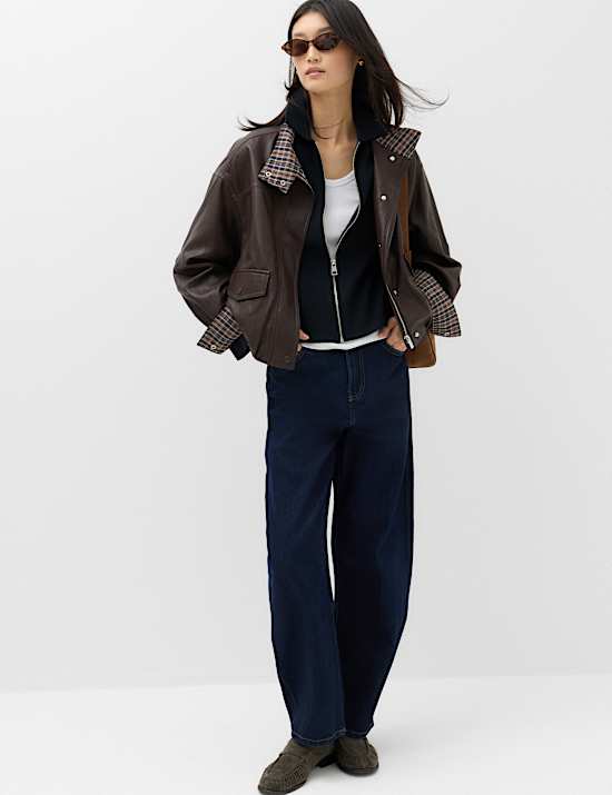 Collared Slim Fit Zip Up Cardigan