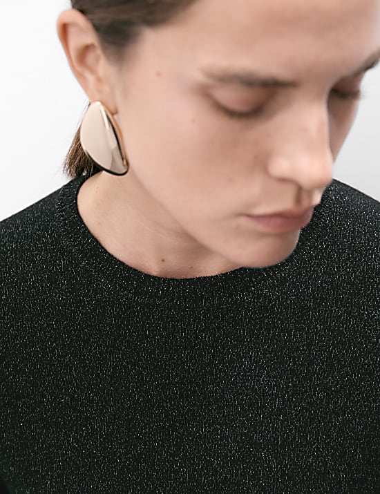 Merino Wool Rich Knitted Top with Cashmere