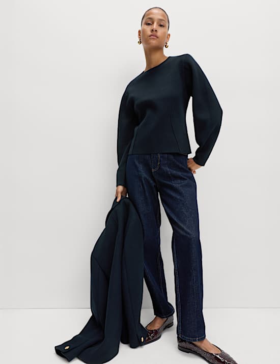 Soft Touch Waisted Slim Fit Jumper