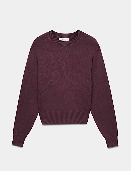 Crew Neck Fitted Jumper
