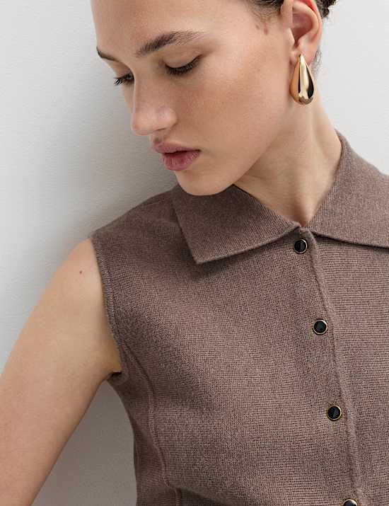 Soft Touch Longline Knitted Waistcoat