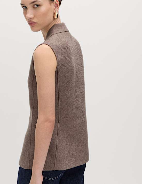 Soft Touch Longline Knitted Waistcoat