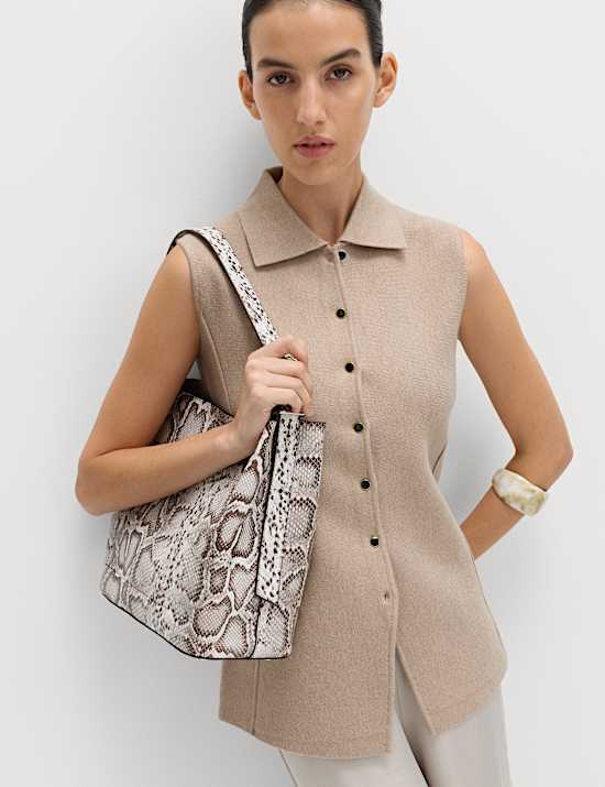 Soft Touch Longline Knitted Waistcoat