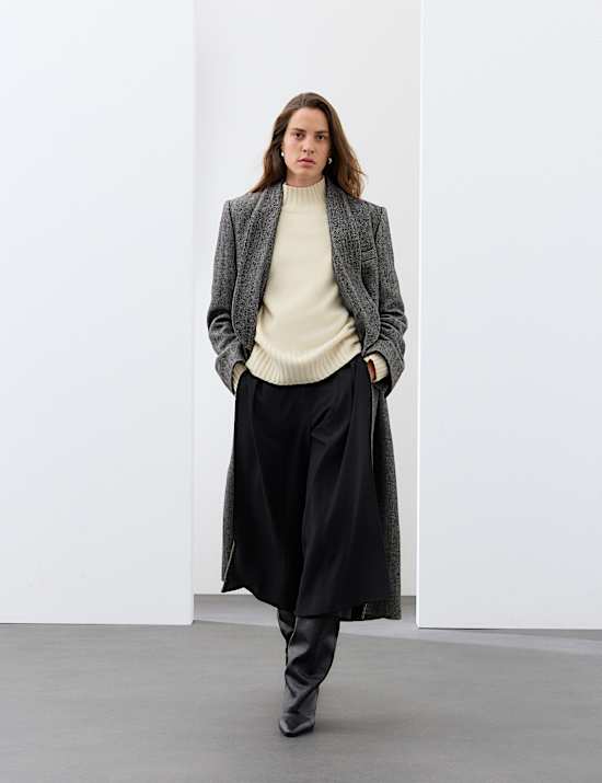 Pure Cashmere Funnel Neck Relaxed Jumper