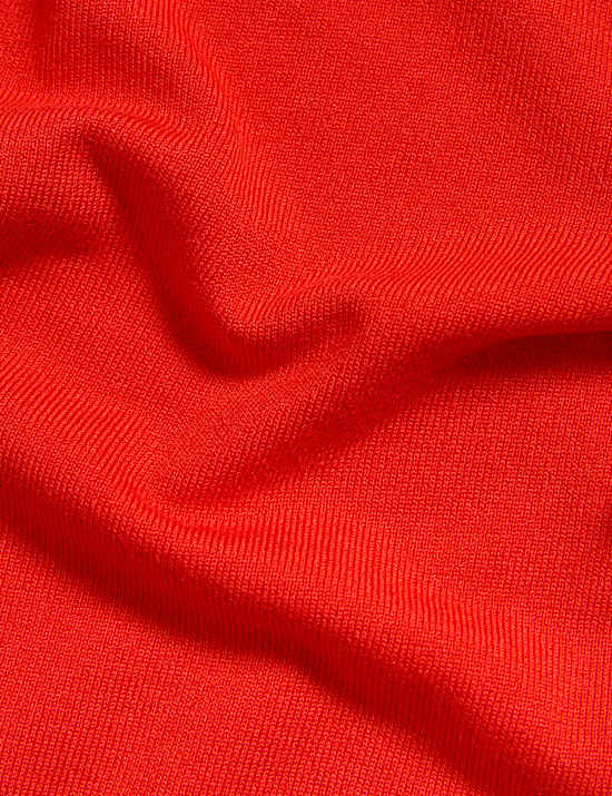 Crew Neck Tipped Detail Button Front Cardigan