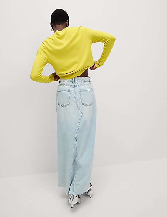 Crew Neck Button Front Cardigan