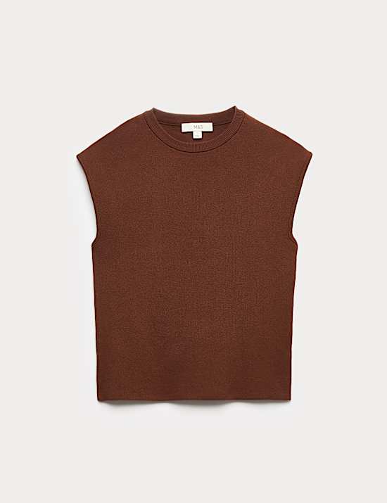 Strickpullunder mit Rundhalsausschnitt