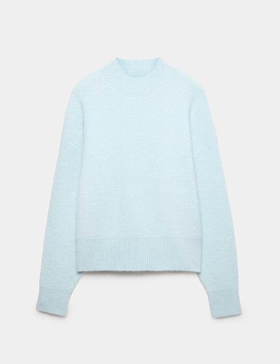 Crew Neck Drop Sleeve Relaxed Fit Jumper