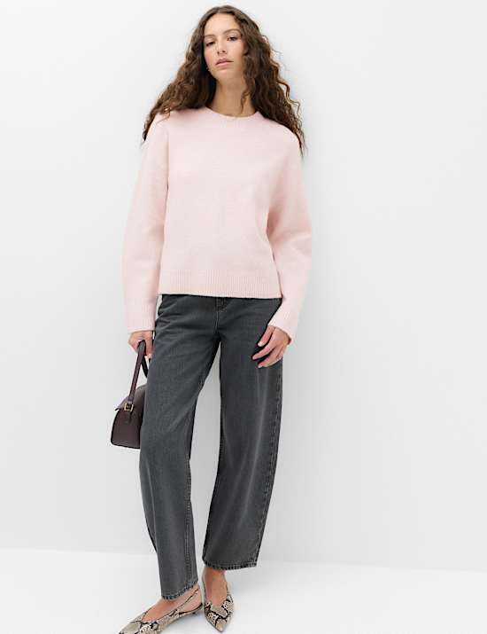 Crew Neck Jumper with Wool