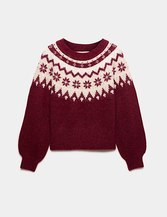 Star Fair Isle Jumper with Wool
