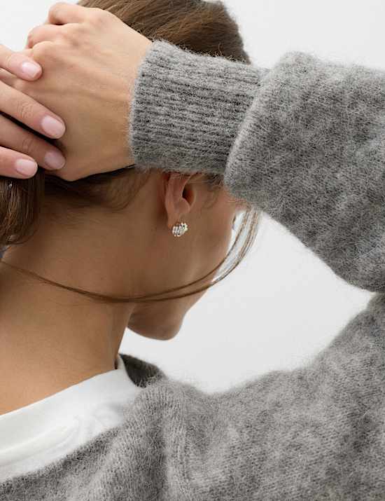 Alpaca Blend Slash Neck Slim Fit Jumper