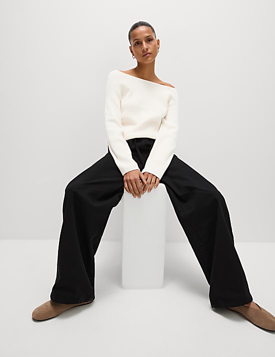 Cotton-Rich Textured Top