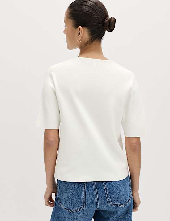 V-Neck Button Through Slim Fit Cardigan