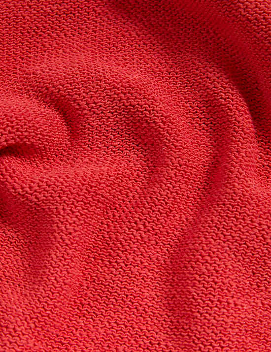 Jumper Kerah Bundar Campuran Katun Bertekstur