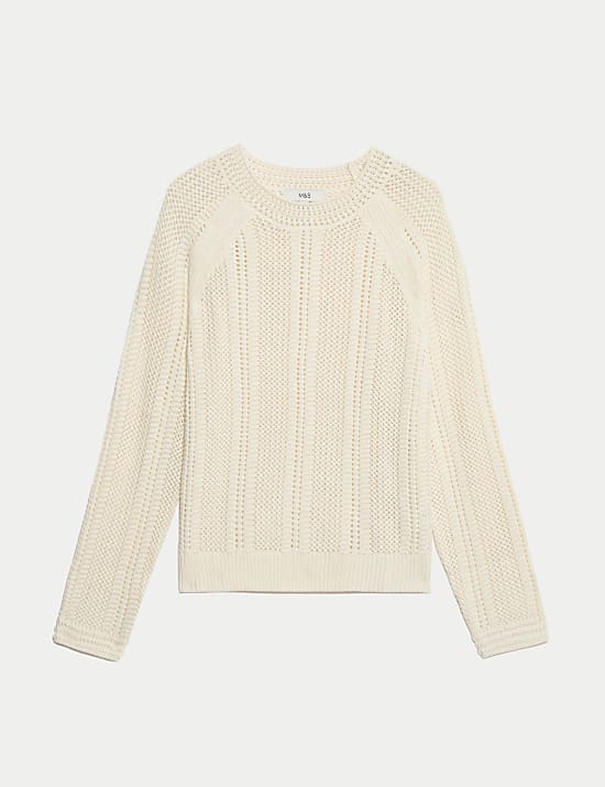 Cotton Rich Textured Relaxed Jumper