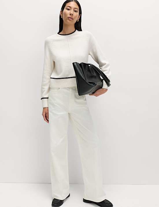 Cotton Rich Tipped Detail Jumper