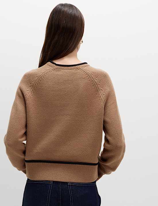 Cotton Rich Tipped Detail Jumper