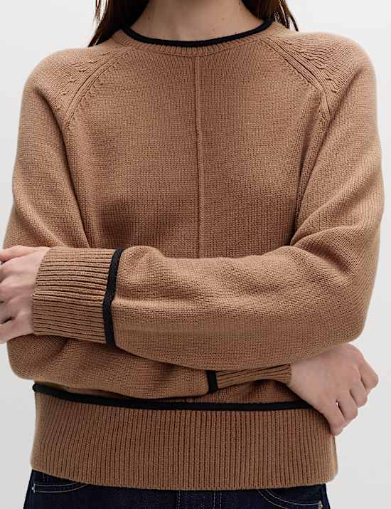 Cotton Rich Tipped Detail Jumper