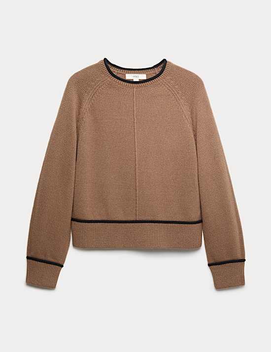 Cotton Rich Tipped Detail Jumper