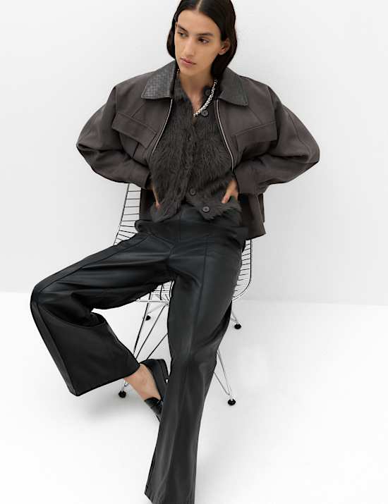 Textured Button Front Slim Cropped Cardigan