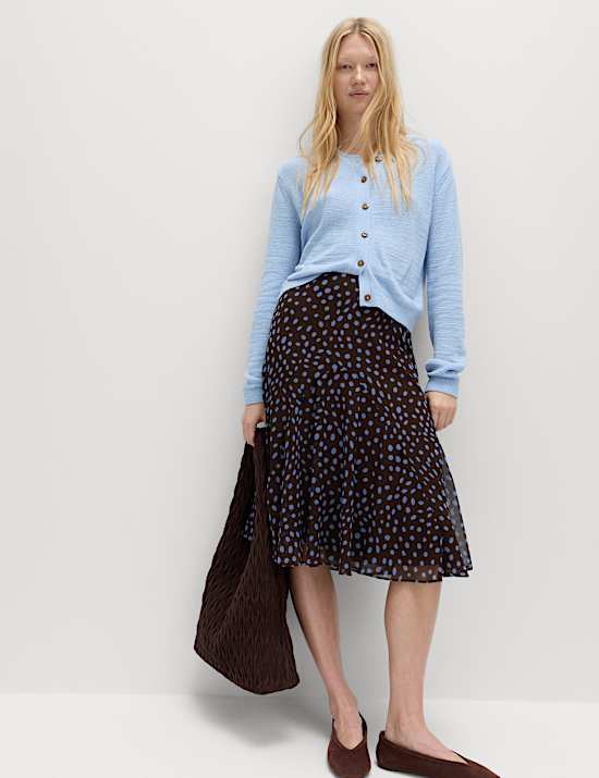 Cardigan court boutonn&eacute; en coton