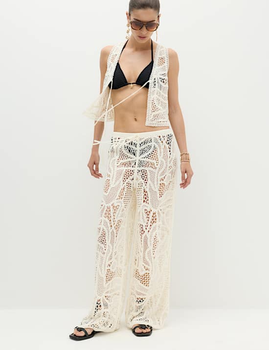 Crochet Style Knitted Trousers