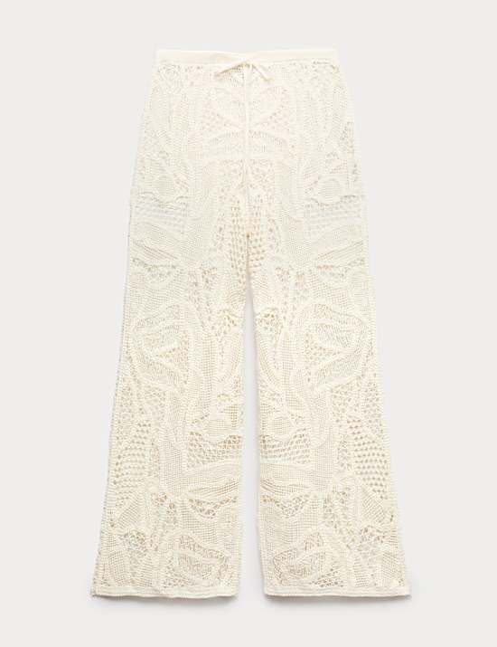 Crochet Style Knitted Trousers
