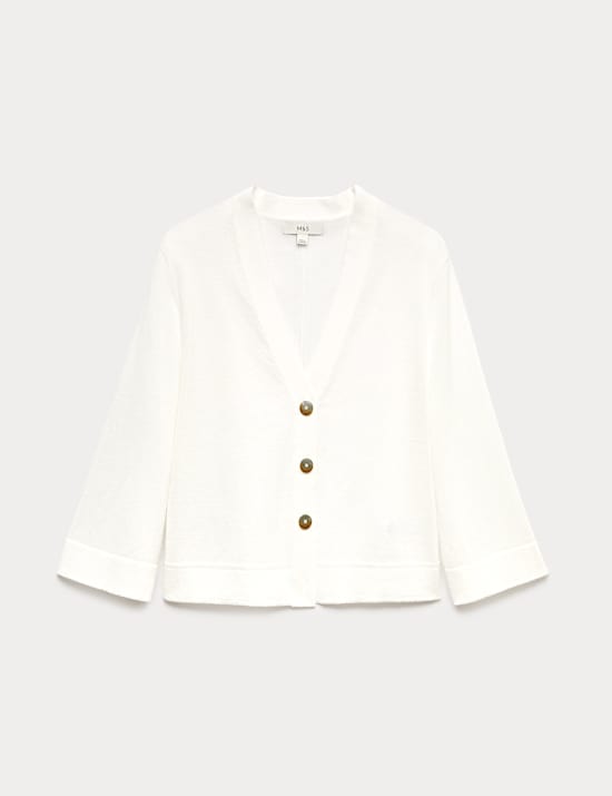 Wide Sleeve Short Length Cardigan