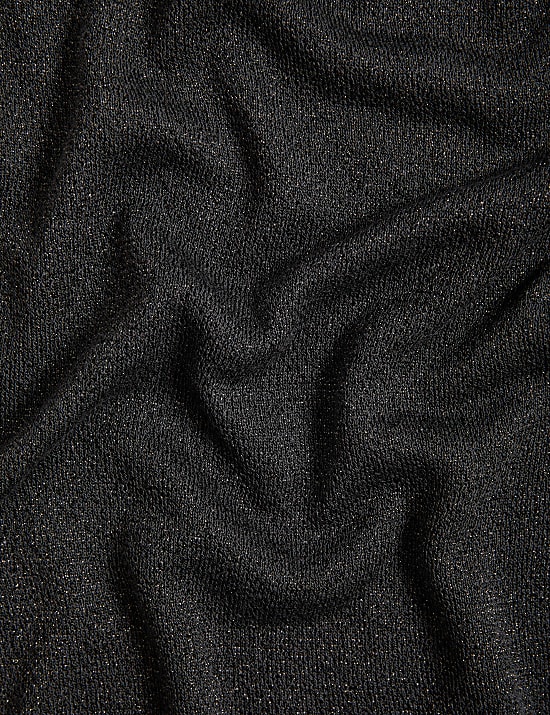 Ribbed Regular Fit Metallic Vest