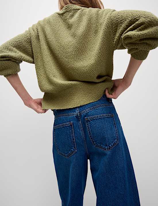 Kardigan Santai Bahan Katun Kerah V Bertekstur